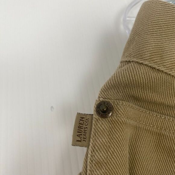 Vintage Lauren Jeans Co Ralph Lauren Womens Tan Bootcut Pants Size 16 Wide Leg - Picture 12 of 16